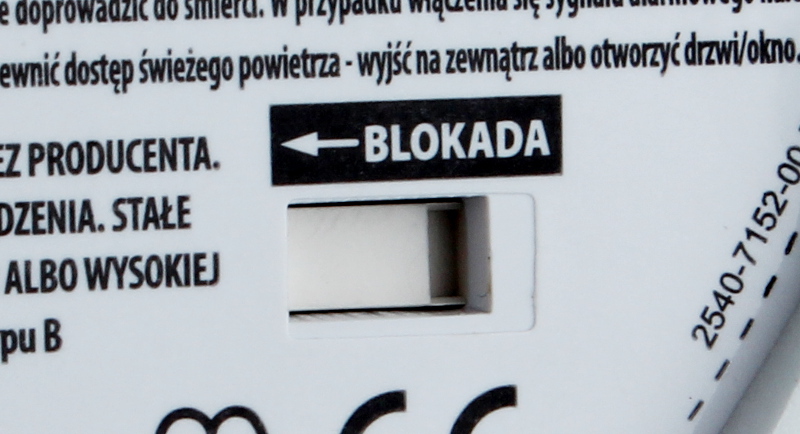 Czujnik dymu i czadu KIDDE 10SCO zabezpieczenie przypadkowego demontażu