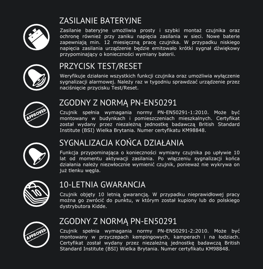 Czujnik czadu 7co najważniejsze cechy