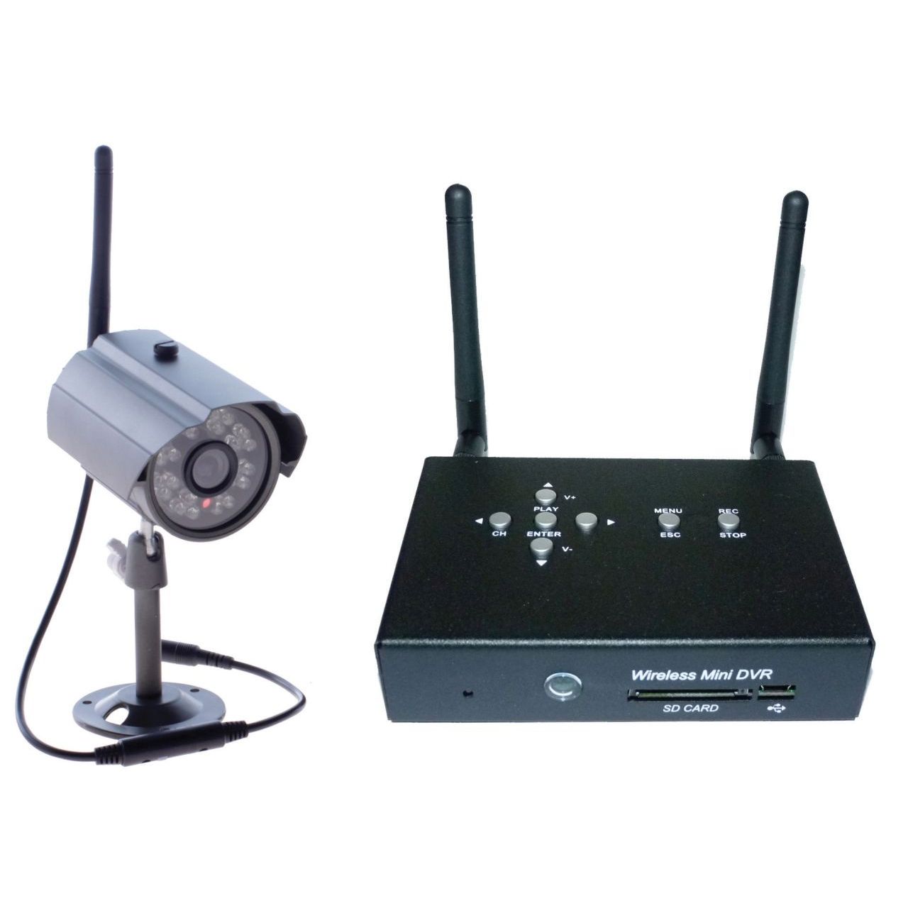 Zestaw monitoringu - kamera + odbiornik SET1ch_LAN2