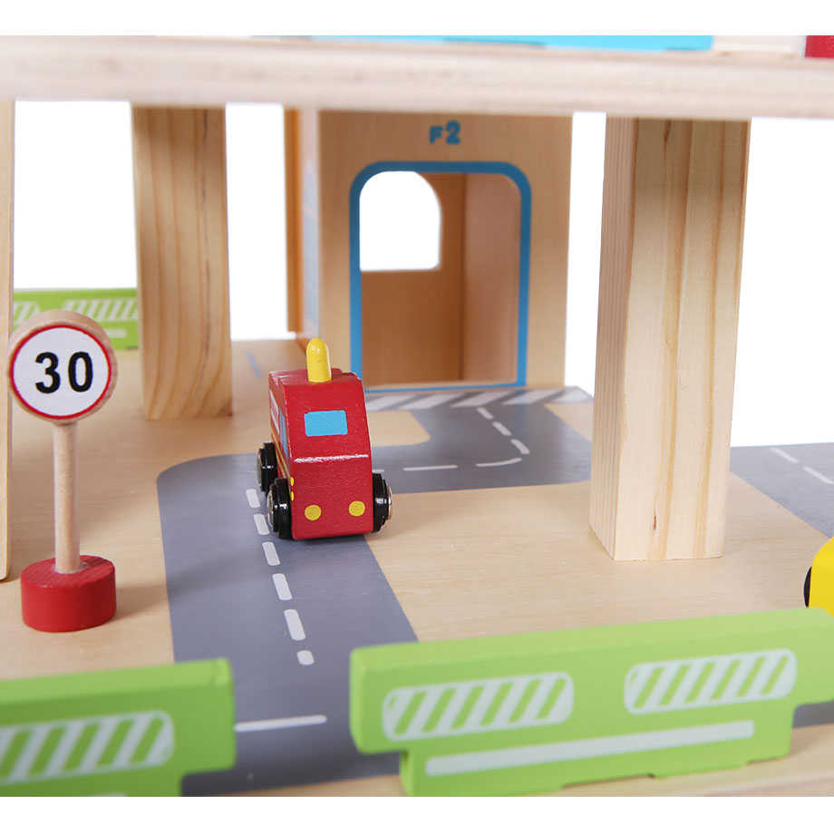 Detale toru z garażem ECOTOYS 1085 Detale toru z garażem ECOTOYS 1085