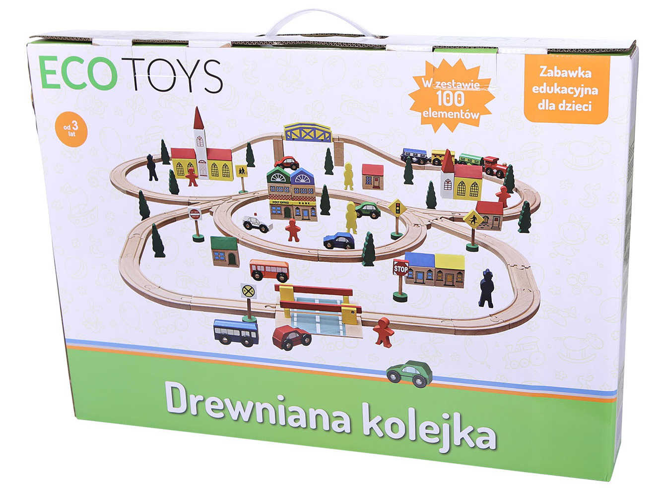 Praktyczne opakowanie kolejki ECOTOYS HDJ93950A Praktyczne opakowanie kolejki ECOTOYS HDJ93950A